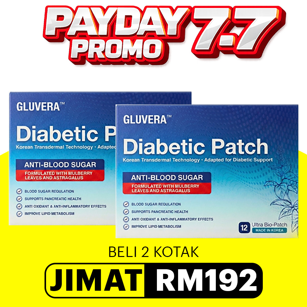 PAYDAY 7.7 RAWAT ( 2 KOTAK GLUVERA DIABETIC PACTH)